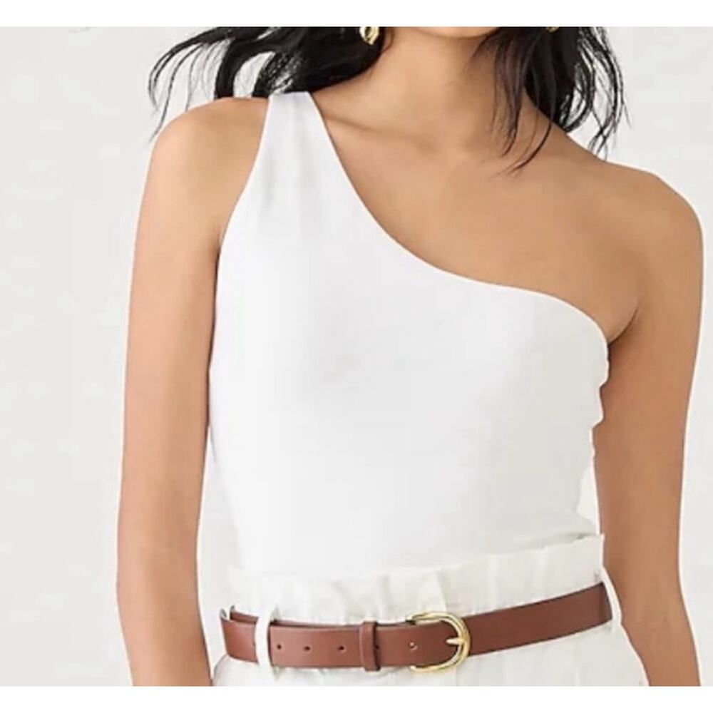 J. Crew Factory One-Shoulder Slim Fit Sleeveless Top M Medium New